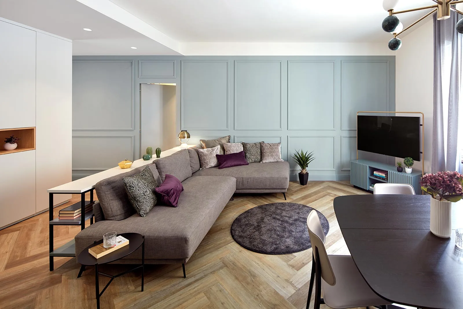 arredamento casa stile moderno zona giorno eleganza