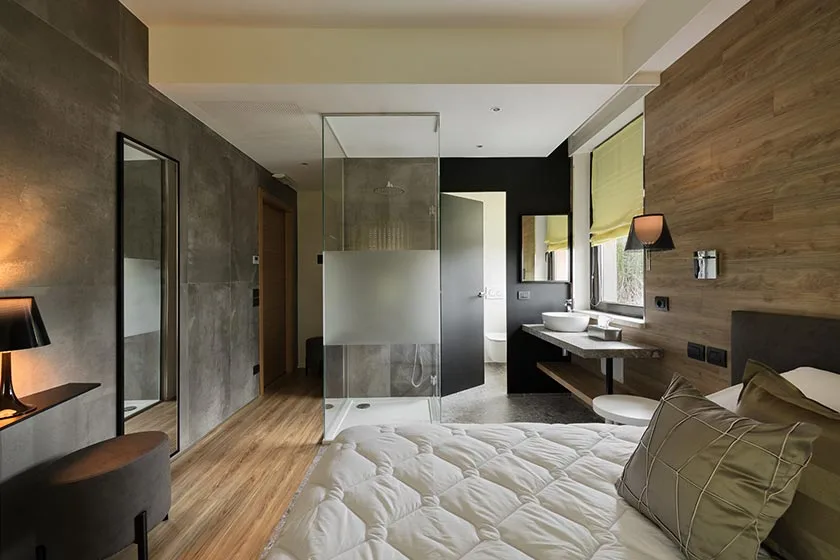 arredamento hotel focus camera bagno a vista