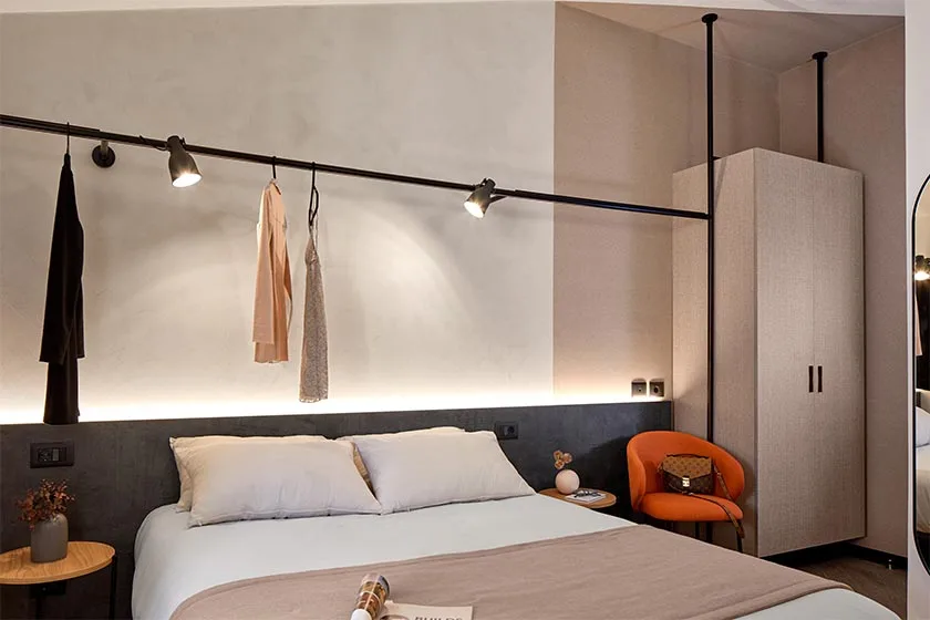 arredamento hotel minimal neutro camera tipologia standard