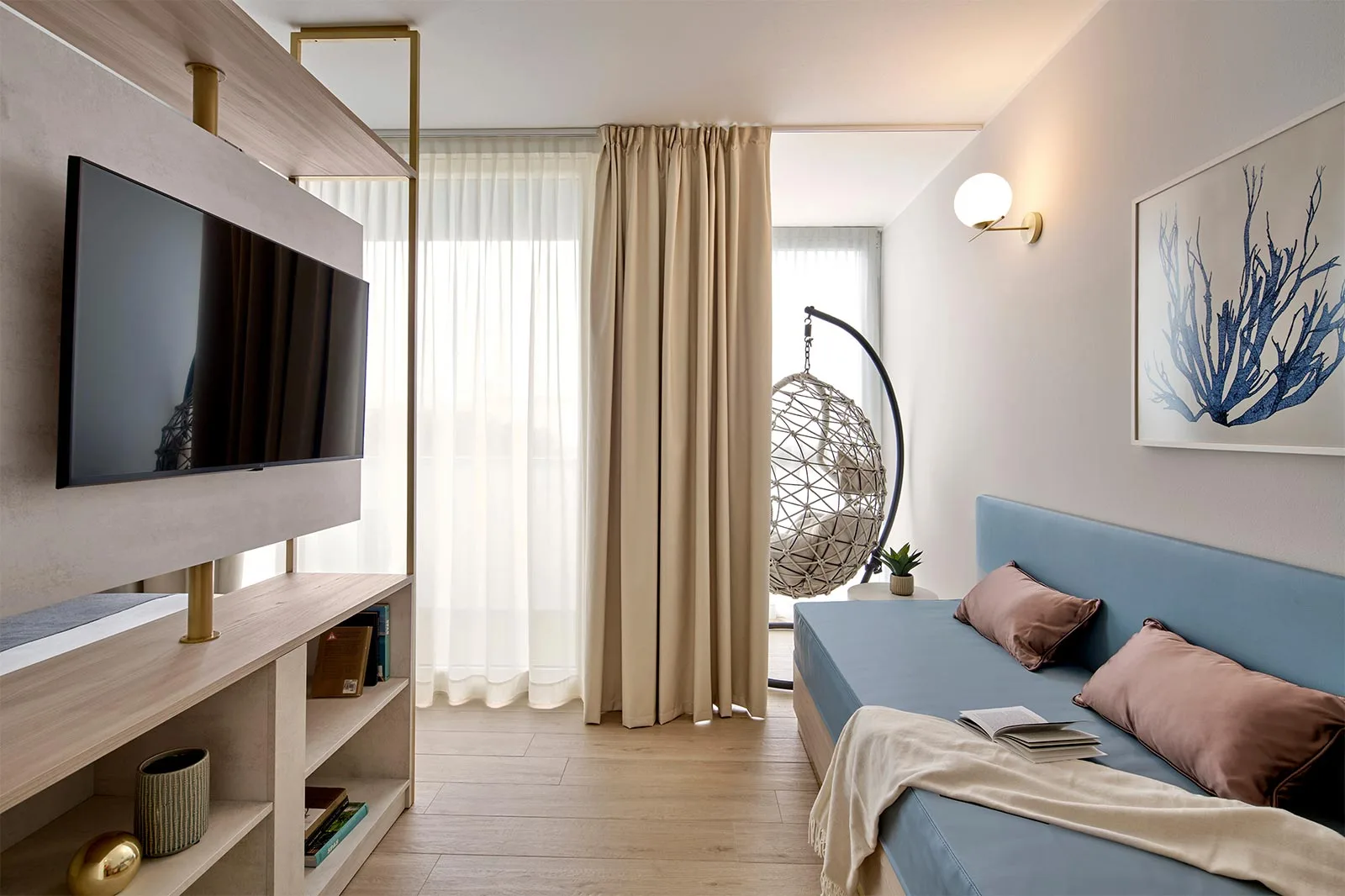 arredamento hotel camera completa stile marino