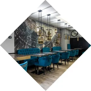 arredamento sala colazioni hotel lusso Verona centro