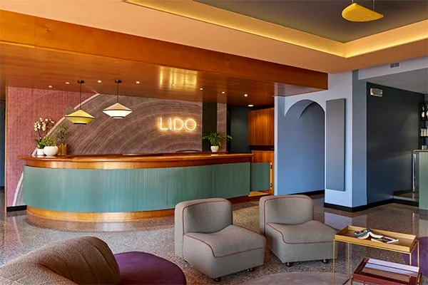 arredamento hotel residence lido reception colori