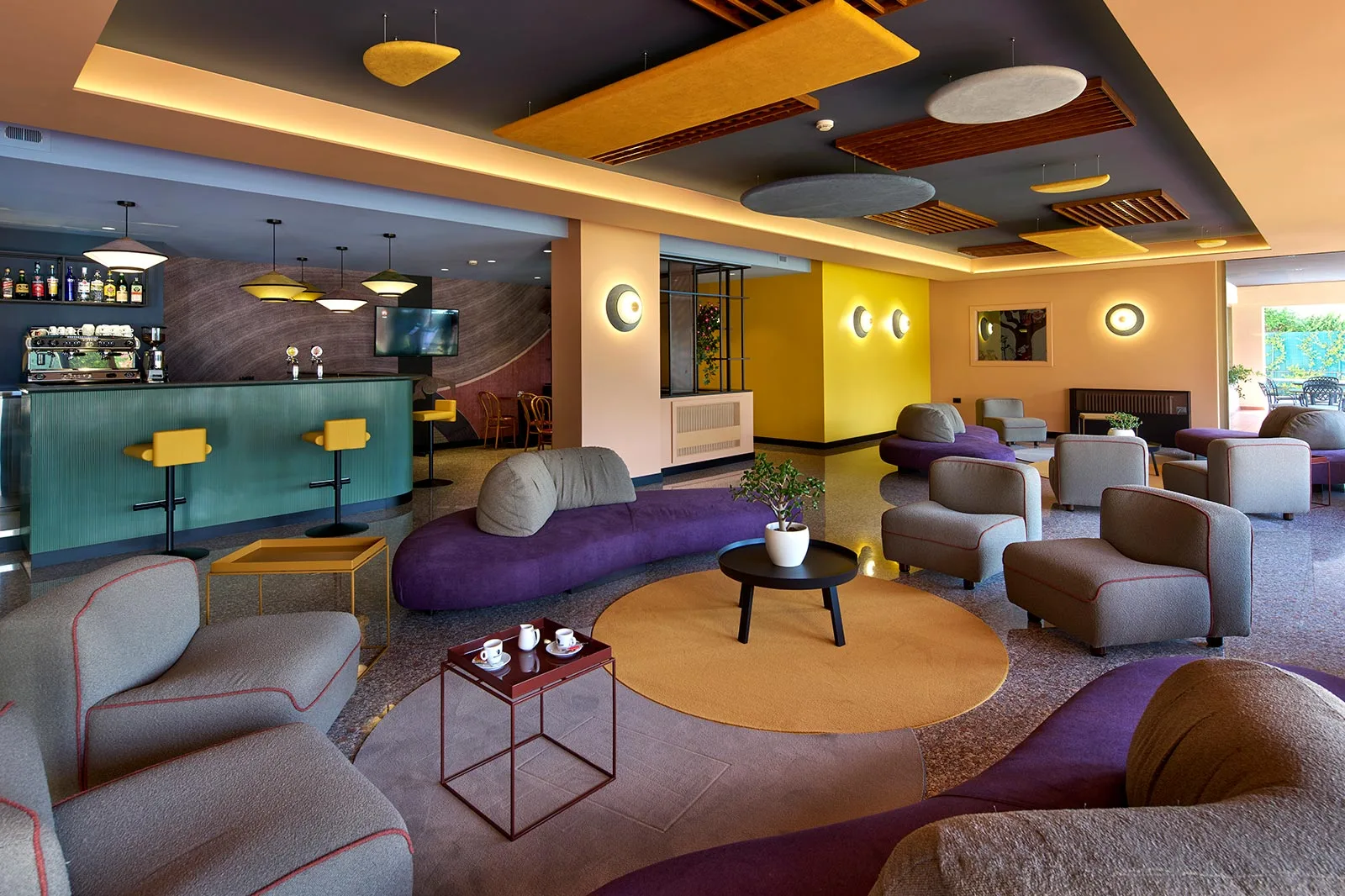 arredamento hotel residence lido reception materiali colori