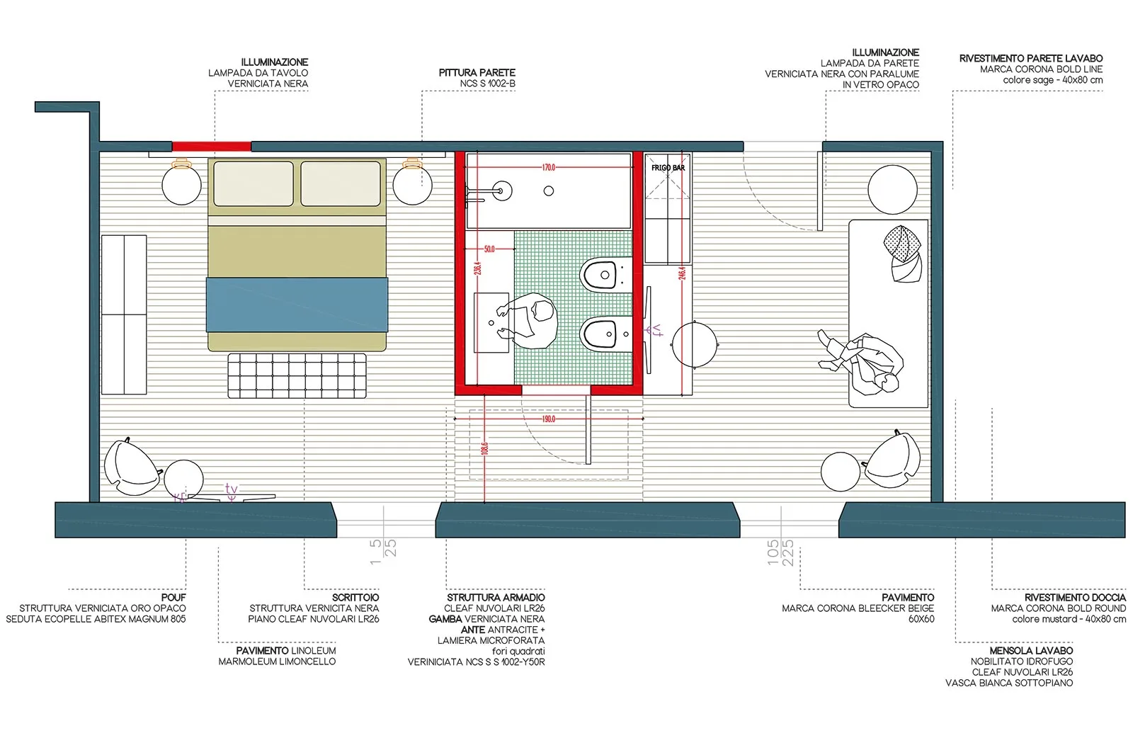 progettazione hotel garda lago suite funzioni layout
