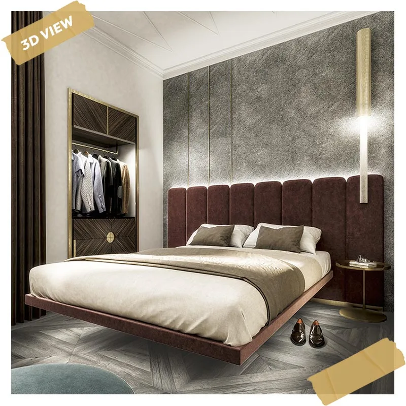 progettazione rendering hotel albergo classico moderno idea progetto camera