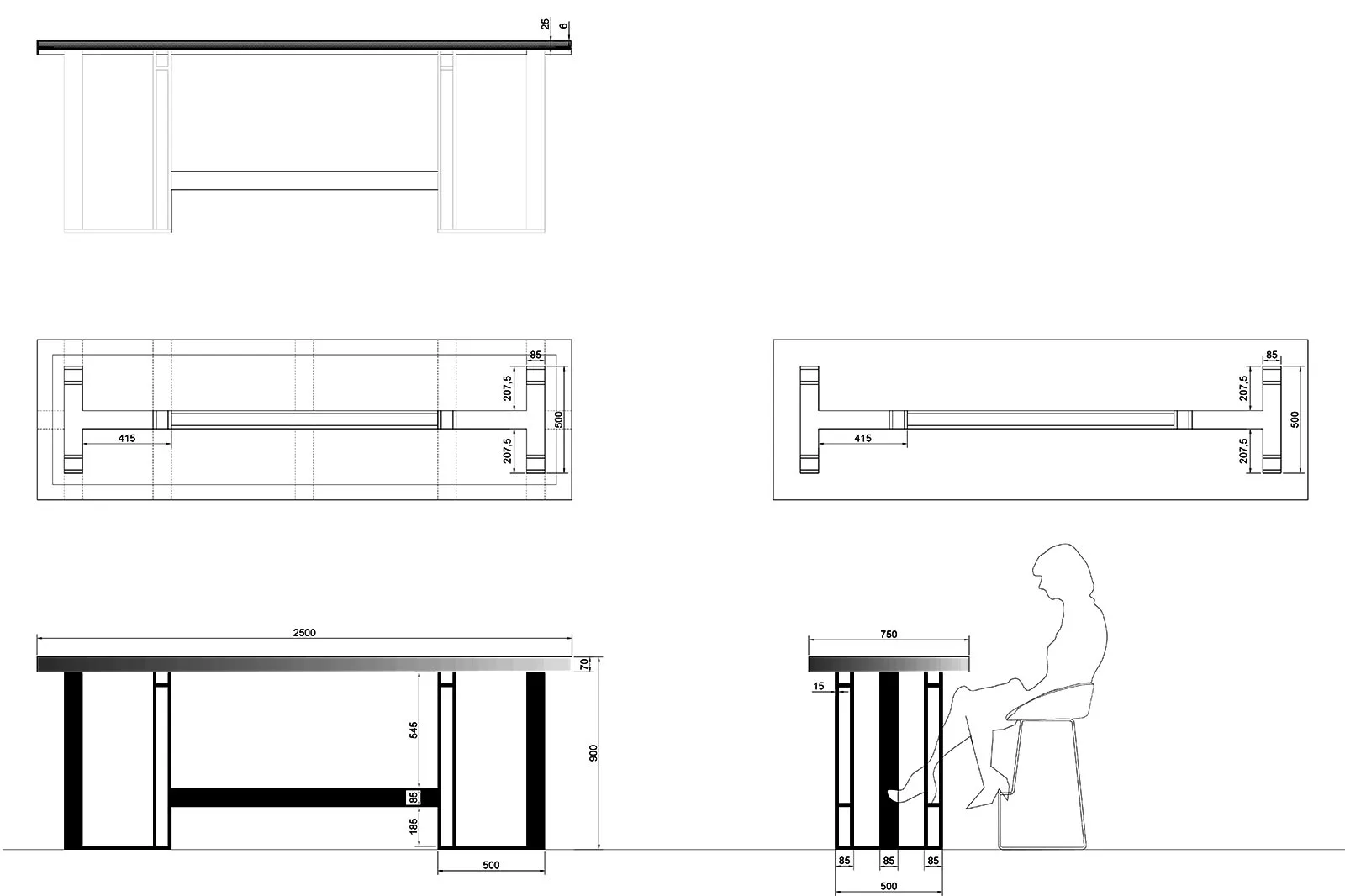 progettazione sala colazioni hotel lusso esecutivo tavolo alto