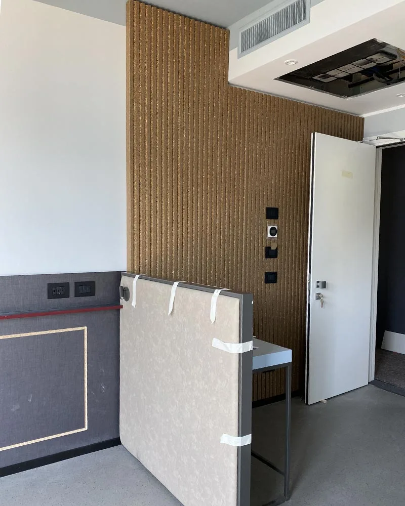 progetto hotel garden cantiere foto arredo materiali